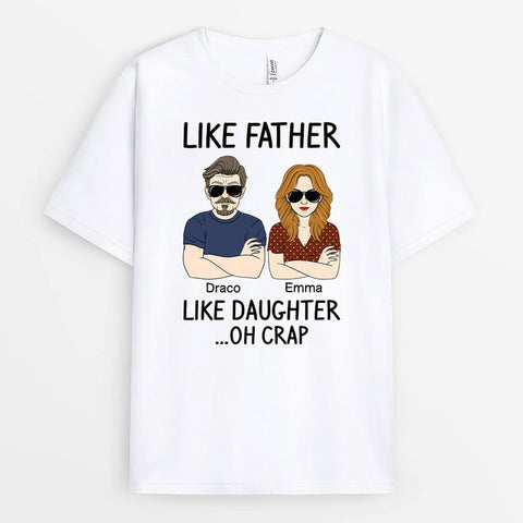 Personalized Like Father Like Daughter Arms T-shirt[product]