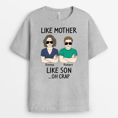 mothers day gift ideas for boyfriends mom -Like Mother Like Son Shirts