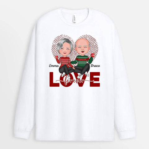 Personalized Love Forever Sweatshirt-Gift Ideas For Elderly Parents Who Have Everything