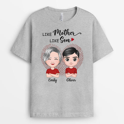 Custom Like Mother Like Son T-shirt As Mom To Be Mother's Day Gifts