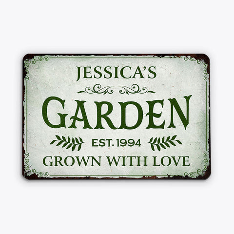 Simple Gifts For A Gardener - Personalized Garden Metal Signs[product]