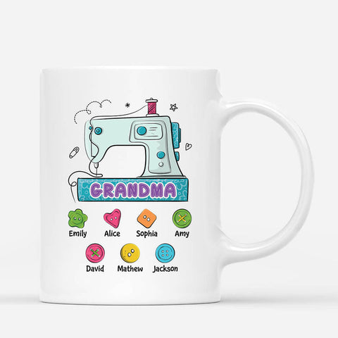 Customizable Mommy Sewing Machine Mug With Emotional Mothers Day Wishes From Daughter[product]