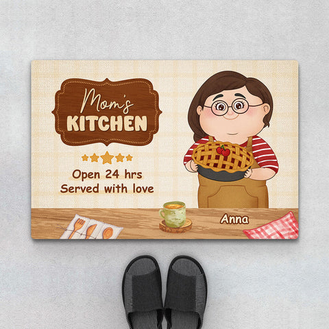 moms kitchen doormat  sweet and funny mothers day gifts