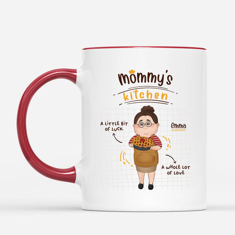 Personalized Mom's Kitchen Mug With Daughter Mothers Day Quotes[product]