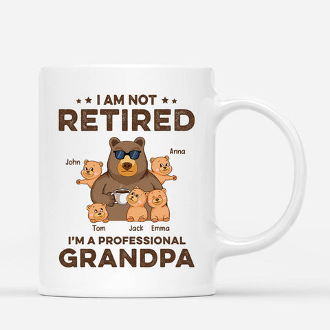 Personalized Not Retired I'm A Professional Grandpa Mug men retirement gift ideas