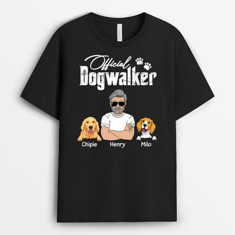 Official Dog Walker T-shirt As Gifts For The Dog Owner[product]
