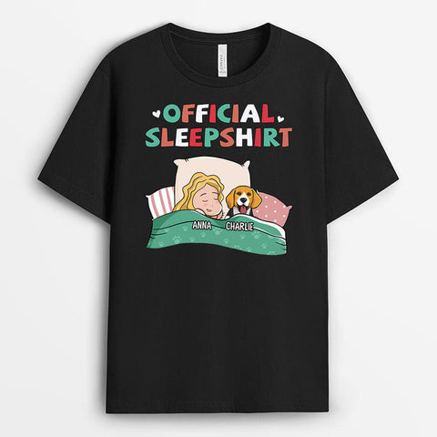 Personalized Official Sleepshirt Dog T-shirt As Graduation Present For Girlfriend[product]