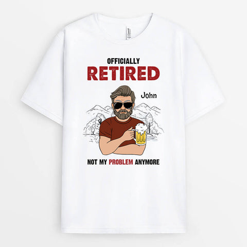Personalized Officially Retired -  dad retirement gift[product]
