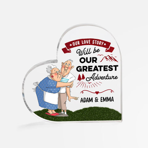 Personalized Our Love Story Will Be Our Greatest Adventure Acrylic Plaque-Gifts For Your Parents