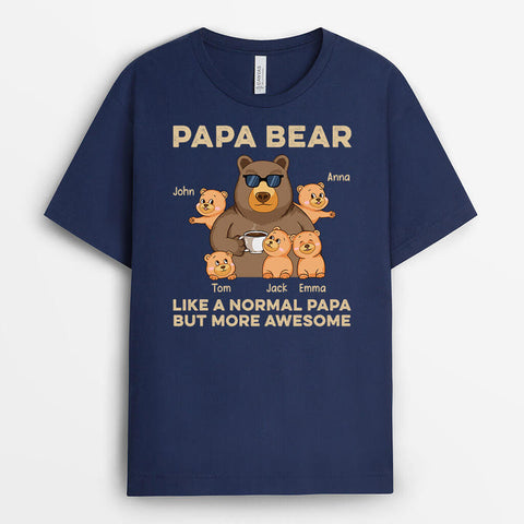 Personalized Papa Bear T-shirt-gift ideas for a family reunion
