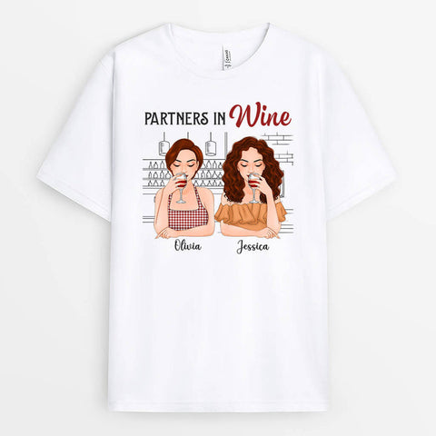 Partners In Wine T-Shirt As 21st Birthday Shirt[product]