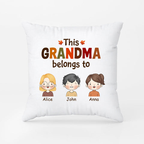 Personalized This Fall Grandma/Mom Belongs To Pillow as Mother's Day Gifts For Grandmothers[product]