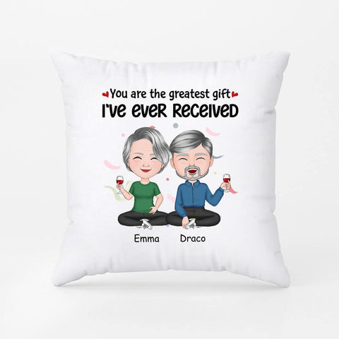 Custom You Are The Best Gift I've Ever Received Pillow As Anniversary Gifts For Parents Ideas[product]