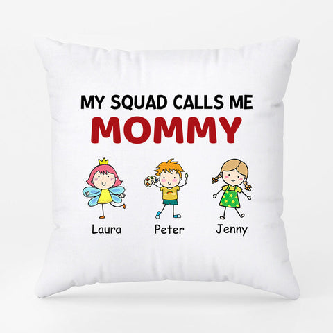 Personalized My Lovely Squad Calls Me Mommy/Grandma Pillow for Mother's Day Gift Basket Ideas[product]