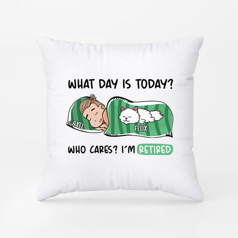 Who Cares I’m Retired Pillow - Retirement Gifts for A Nurse[product]