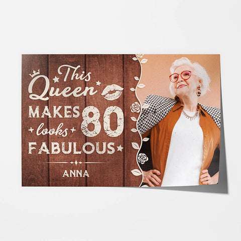 Poster With Funny 80th Birthday Wishes