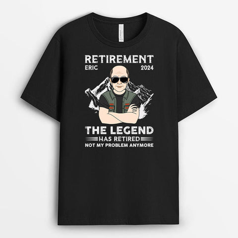 The Legend Has Retired T-Shirt - Funny Retirement Messages[product]