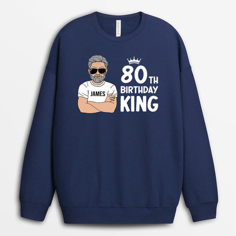 Sweatshirt With Wishes For 80th Birthday[product]