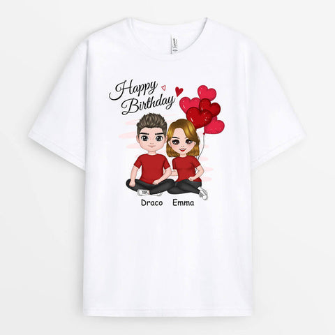 Couple T-Shirts as Birthday Surprise For A Boyfriend