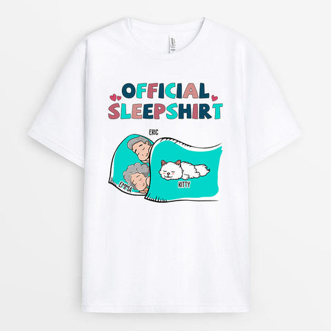 Custom Official Sleepshirt for A Cozy Night T Shirts As Anniversary Gifts For Parents[product]