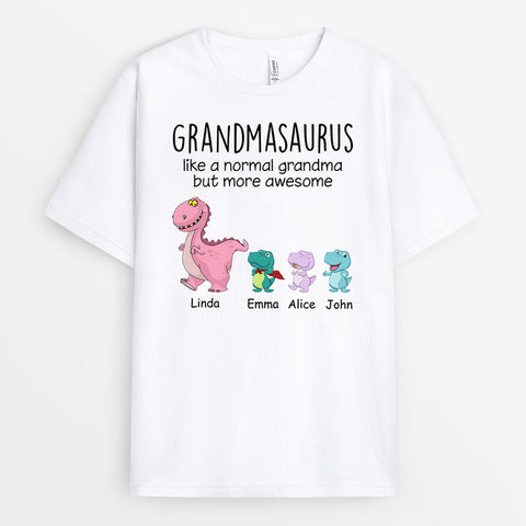 Personalized Normal But More Awesome Grandmasaurus T-shirt as Gifts For Grandmother For Mother's Day[product]