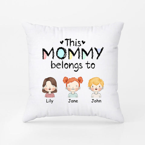 Personalized This Kind Mommy Truly Belongs To Pillow With Quotes About Mothers Day From Daughter
