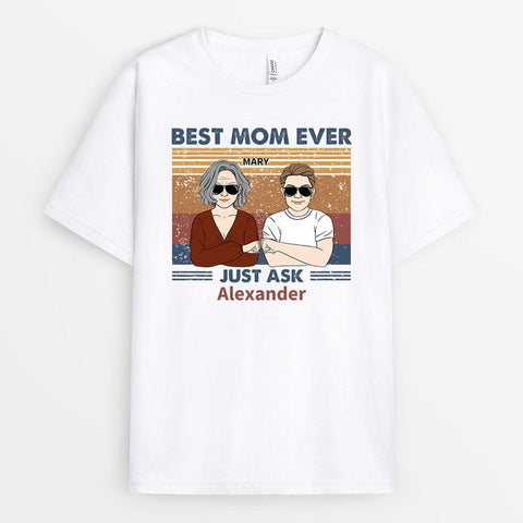 Custom Best Mom Ever T-shirt As Step Mom Gifts For Mothers Day[product]
