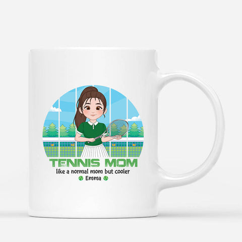 Mother's Day For Daughter With Personalized Tennis Mom Mug[product]