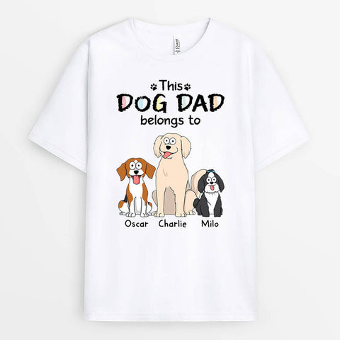 Personalized This Dog Dad/Dog Mom Belongs To T-shirt - best gifts for high school seniors[product]