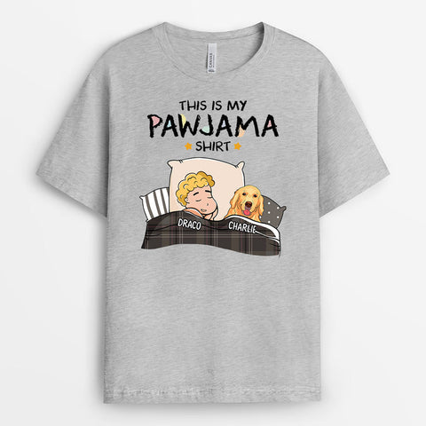 Personalized This Is My Pawjama Dog T-shirt - gift for high school graduate boy[product]
