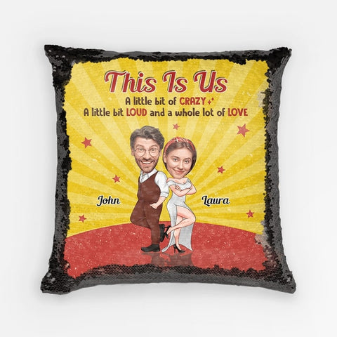 Customized This Is Us Sequin Pillow As Ideas For 50th Anniversary Gifts For Parents
