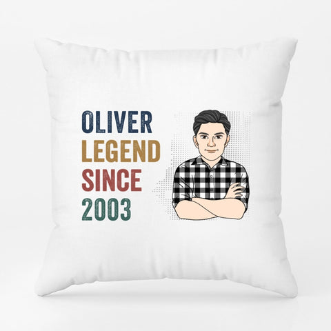 Personalized This Man Is The Legend Since Pillow - What To Get A Man For His 21st Birthday