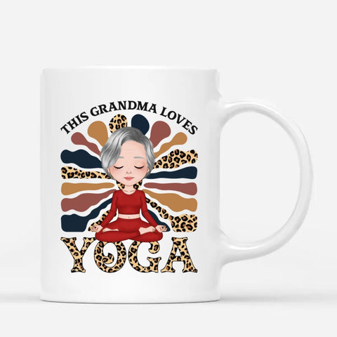 Personalized This Mom Loves Yoga Mug as Mother's Day Gifts For New Grandma[product]