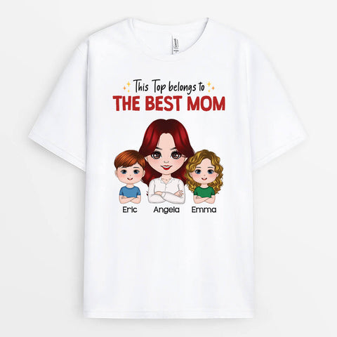 personalized this top belongs to the best mom t shirt  mothers day funny[product]