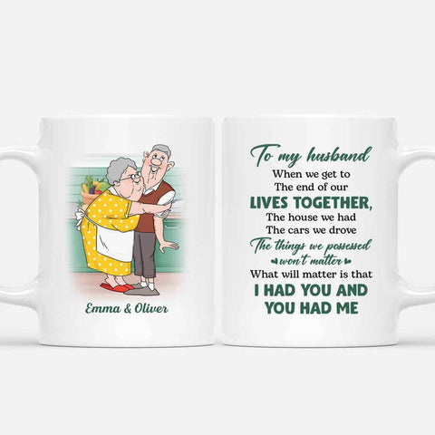 Customizable To My Husband Mug As Ideas For Parents 50th Anniversary Gift[product]