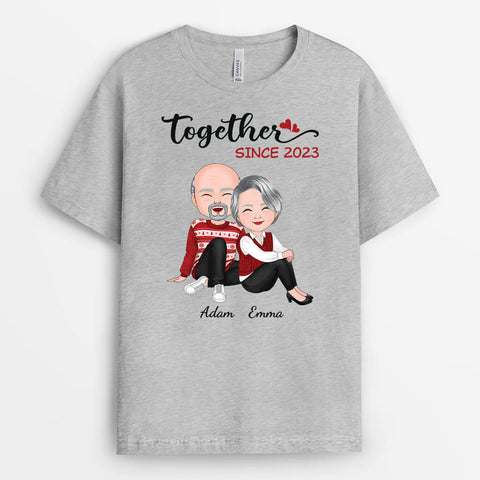 Personalized Together Since Christmas T-shirt-Ideas For Gifts For Older Parents