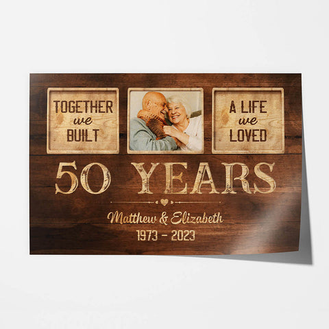 Personalized Together We Built A Life We Loved Poster Cool-Gifts For Parents