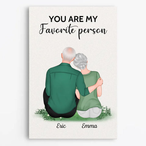 Custom You Are My Favorite Person Canvas As What To Get Parents For Anniversary[product]