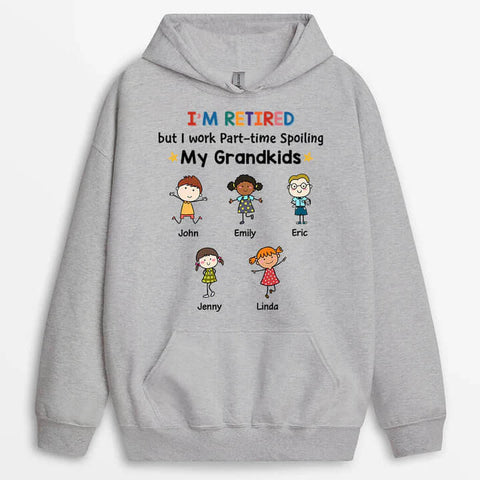 Spoiling Grandkids Hoodie - Coworker Retirement Gift Ideas