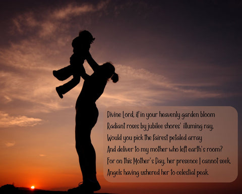 Poems for Mother's Day - Mom and Baby by The Beach