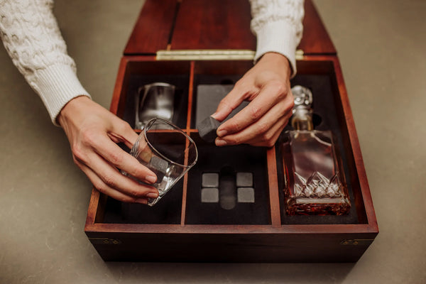 Classy Whiskey Box Set - Retirement Gift Ideas For Female Coworker