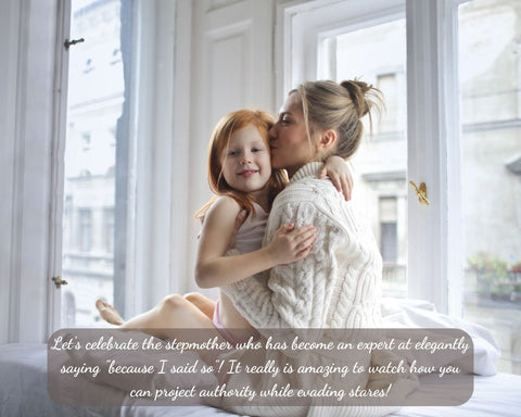 Mother's Day for Stepmother Quotes - Mom Kisses Daughter