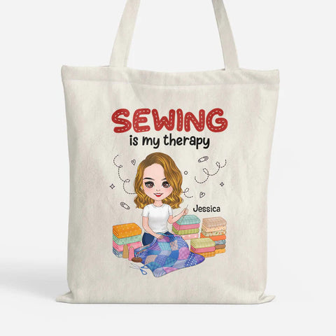 Sewing Girl Tote Bag as Ideas for What To Get A 16 Year Old For Her Birthday