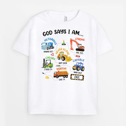 Graduation Gifts For Grandsons shirts with inspirational construction cars[product]