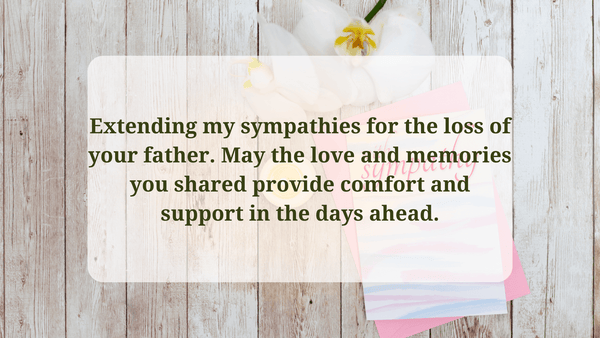 Sympathy Message For Loss Of Father For Friend