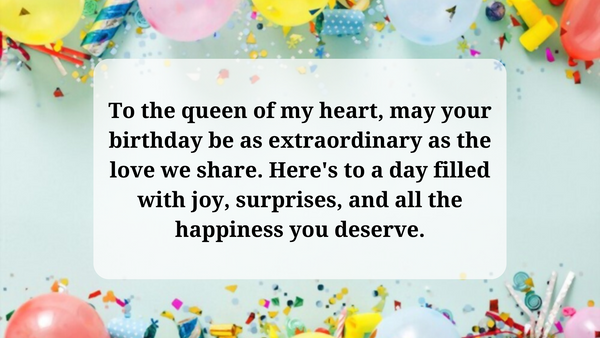 Love Quotes For Girlfriend's Birthday
