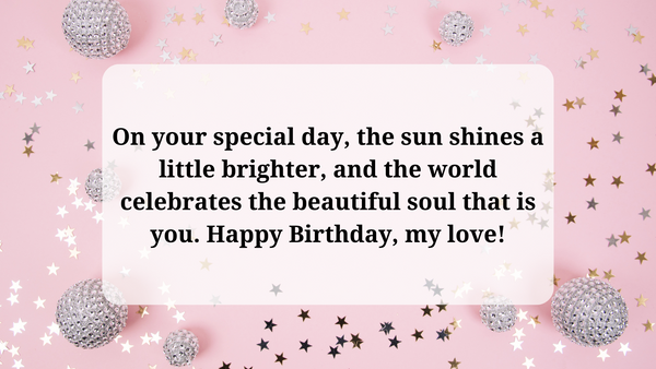 Light Love Quotes For Her Birthday