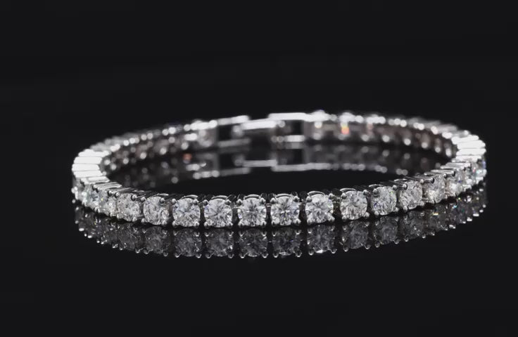 Diamond Tennis Bracelet 1536 ct Diamonds in White Gold  Beauvince