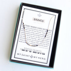 new orleans saints accessories my saint my hero saints geaux victory morse code necklace