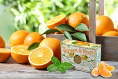 sweet olive soap works satsuma mint summer spa day essentials